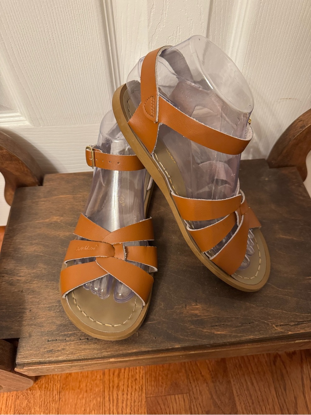Salt Water Original Tan Leather Sandals
